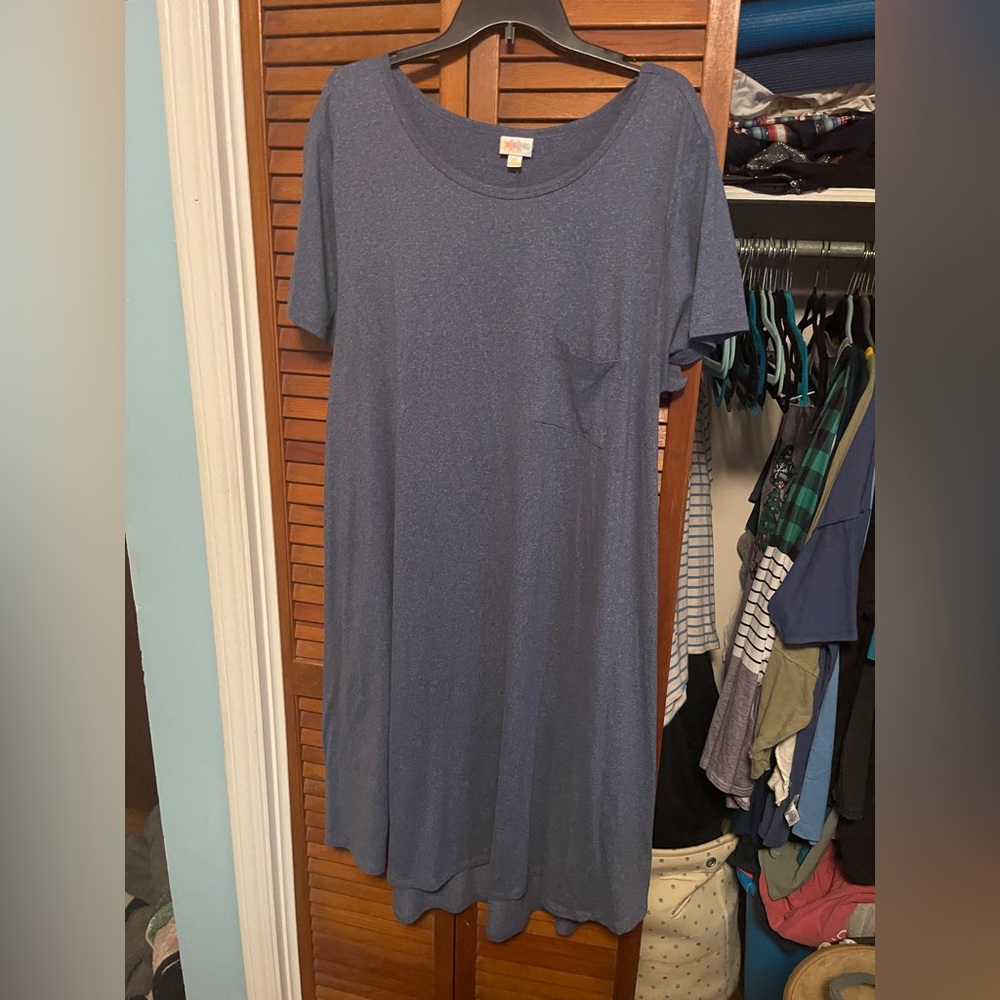 LuLaRoe Blue Midi Dress